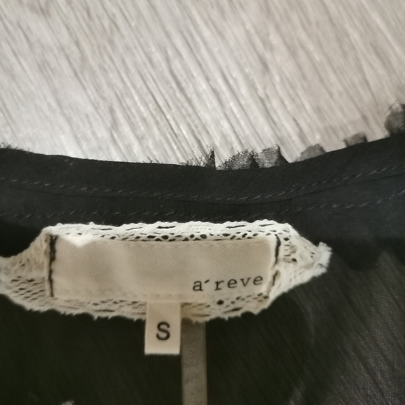 Modcloth black and white stripe tulle floral dress - Picture 2 of 7